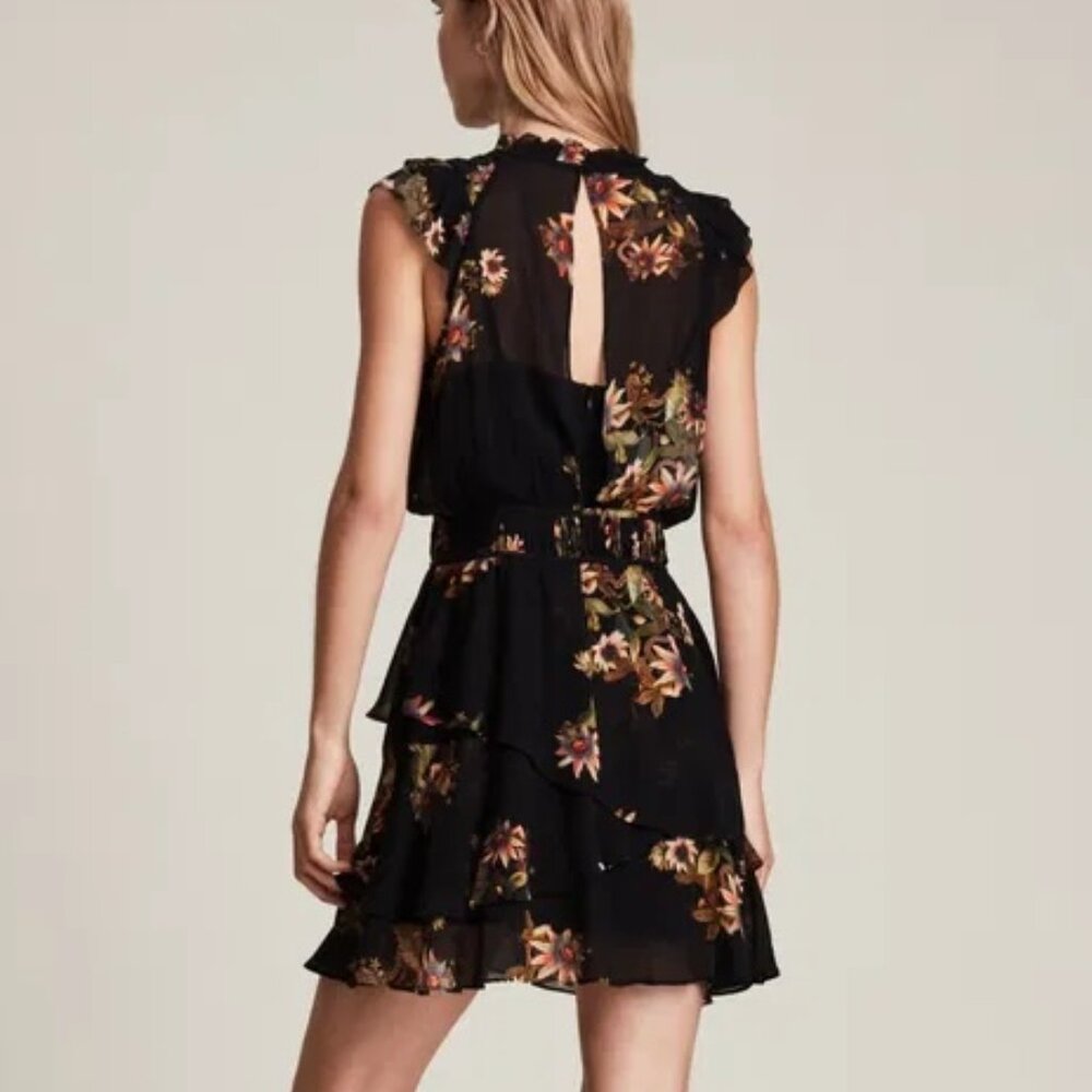 All Saints Caylan Avifauna Floral Dress US2 EUC